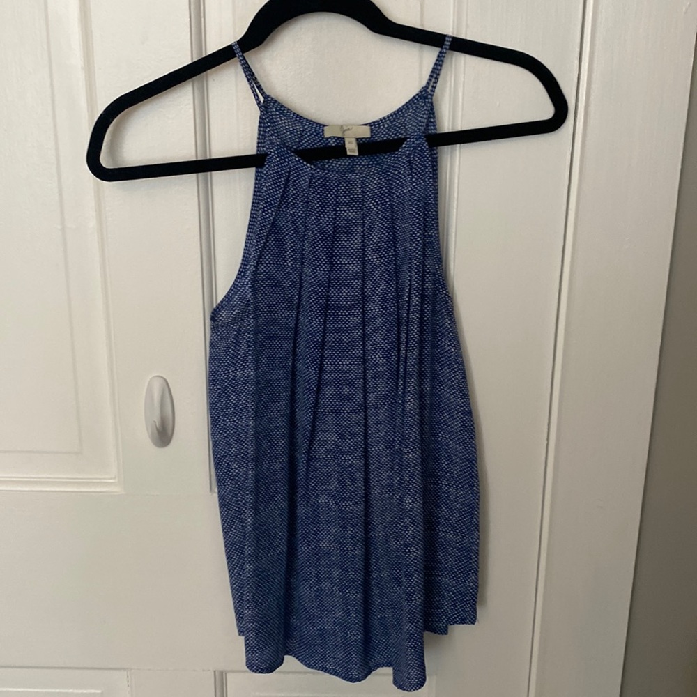 Joie XS blue silk blouse